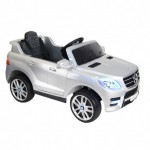 Детский электромобиль Mercedes-Benz ML350 серебристый глянец - магазин СпортДоставка. Спортивные товары интернет магазин в Березниках 