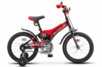 Детский велосипед Stels Jet 16" Z010 черный красный 2022 - магазин СпортДоставка. Спортивные товары интернет магазин в Березниках 