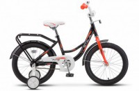 Детский велосипед Stels Flyte 18" Z011 Чёрный красный 2022 - магазин СпортДоставка. Спортивные товары интернет магазин в Березниках 