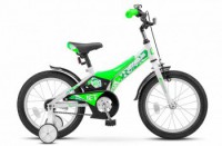 Детский велосипед Stels Jet 16" Z010 зеленый белый  2022 - магазин СпортДоставка. Спортивные товары интернет магазин в Березниках 