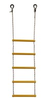 Детская веревочная лестница для ДСК  5 перекладин желтая ЛВ5-2В - магазин СпортДоставка. Спортивные товары интернет магазин в Березниках 