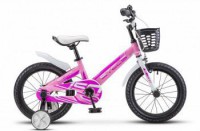 Детский велосипед Stels Pilot-150 16" V010 розовый 2022 - магазин СпортДоставка. Спортивные товары интернет магазин в Березниках 